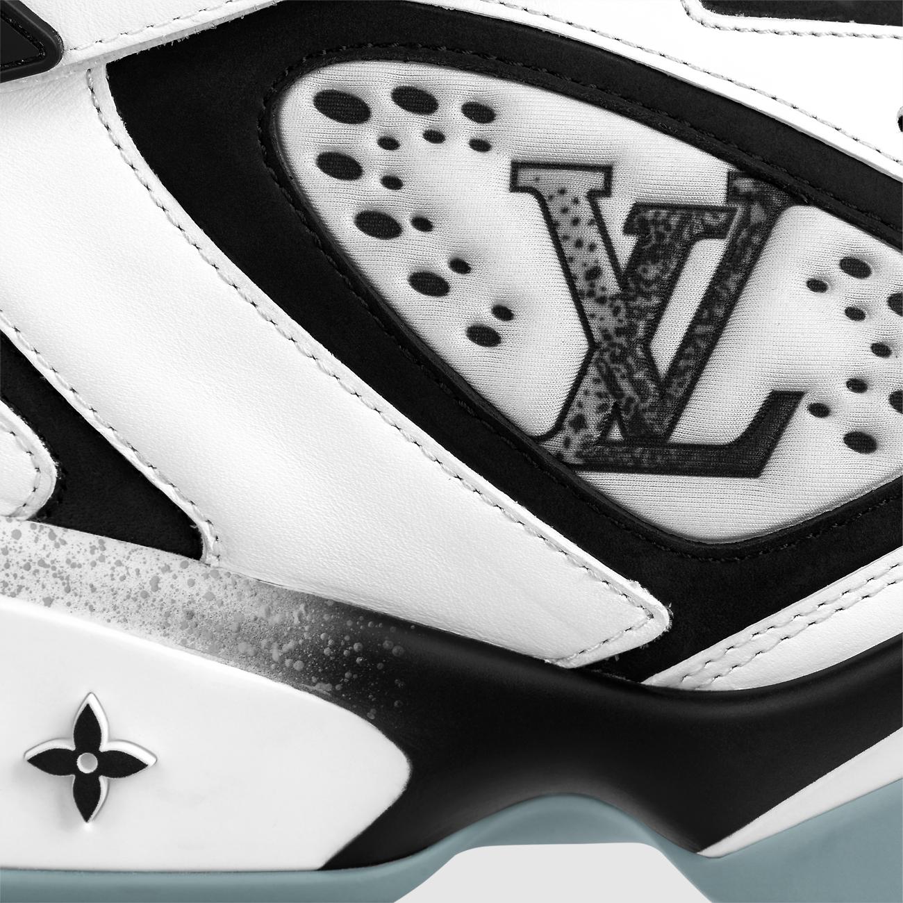 Giày Thể Thao Louis Vuitton Trainer 2 Nam Trắng Đen